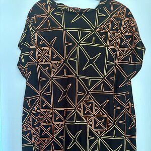 Sig Zane Designs Black and Orange Mōhalu Dress